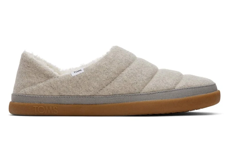 TOMS Ezra-slippers voor dames - grijs gemêleerd vilt