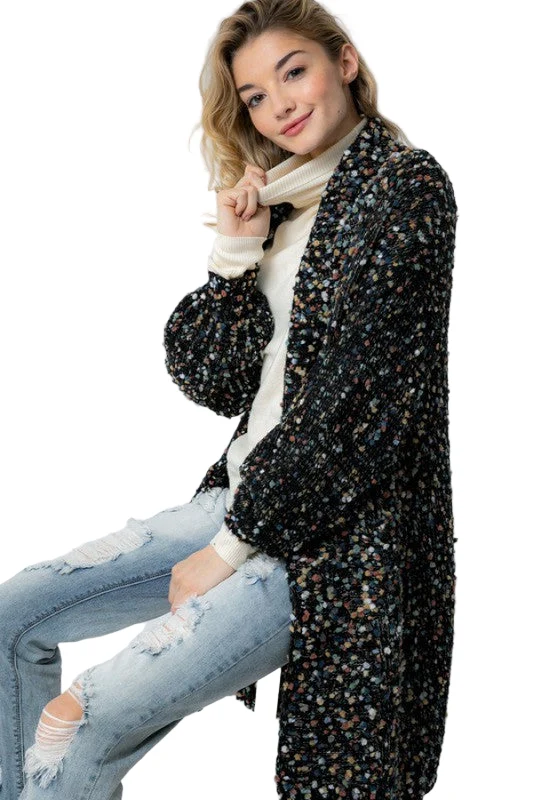 Dames Oversized Cardigan Gebreid Met Zakken