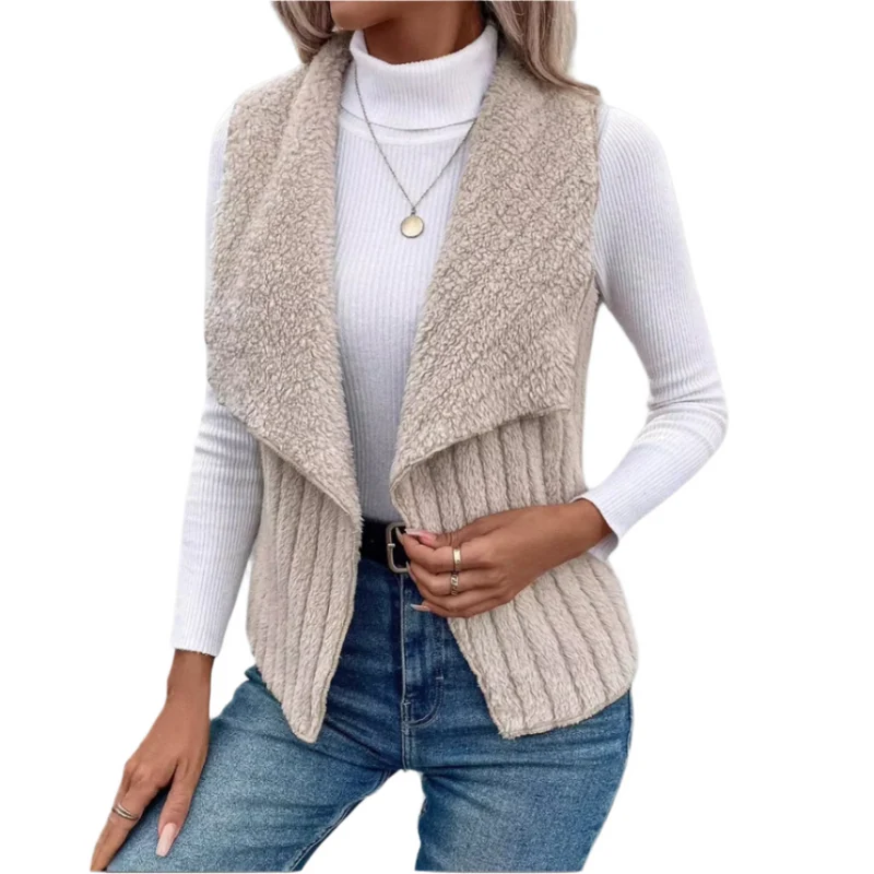 Dames Cardigan Casual Met Notch Kraag Zacht Materiaal