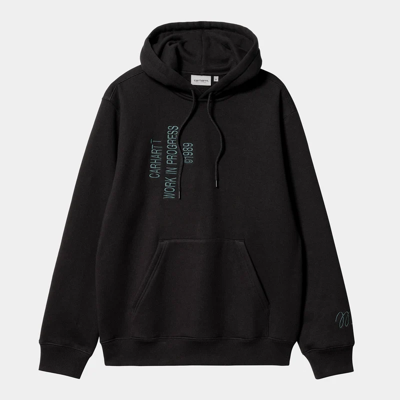 Carhartt WIP Kenmerkende sweathoodie voor heren - zwart