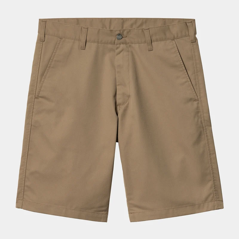 Carhartt WIP Heren presentatorshorts - leer gespoeld