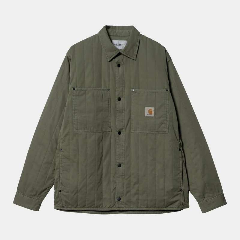 Carhartt WIP Heren Skyler overhemdjack - Dollar groen kledingstuk geverfd