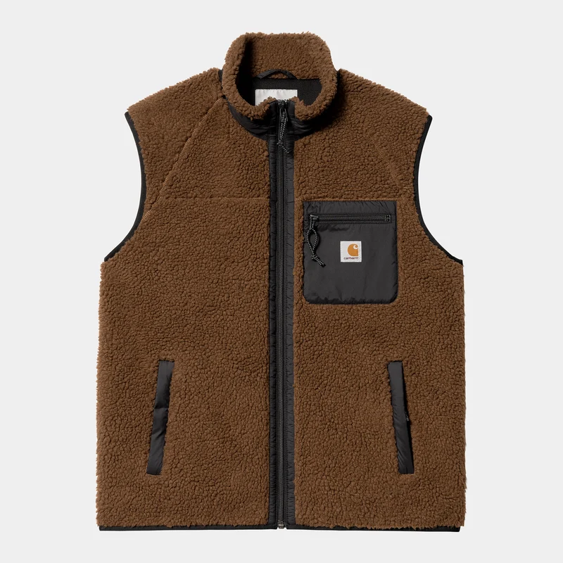 Carhartt WIP Prentis voeringvest voor heren - diep Hamilton bruin / zwart