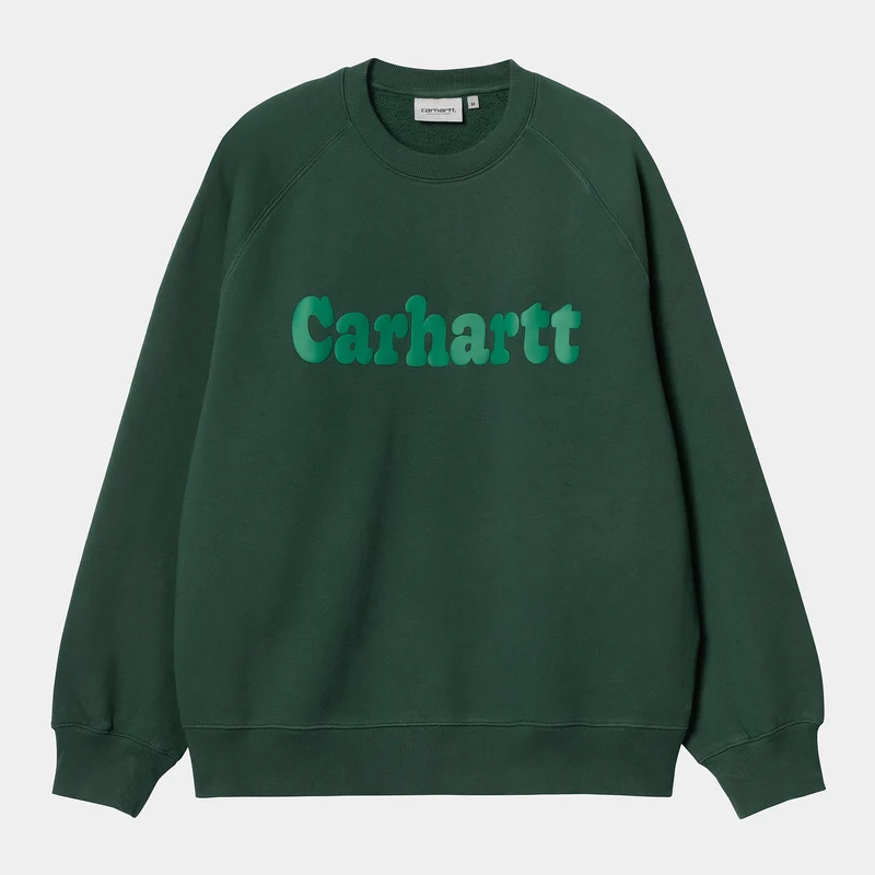 Carhartt WIP Bubbles sweattop voor heren - Discovery groen / groen