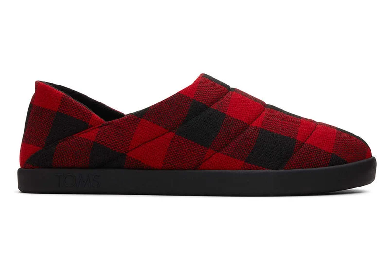 TOMS Heren Ezra pantoffel - rode plaid