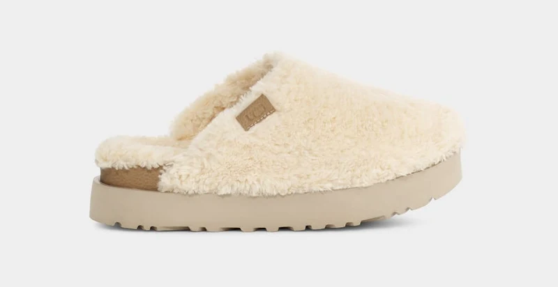 UGG Dames Fuzz Sugar Slide - natuurlijk