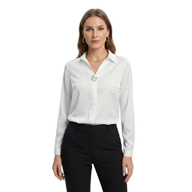 Dames Blouse Elegante Zakelijke Stijl voor Kantoor en Werk