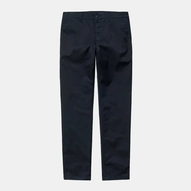 Carhartt WIP Heren zijbroek - donker marineblauw gespoeld