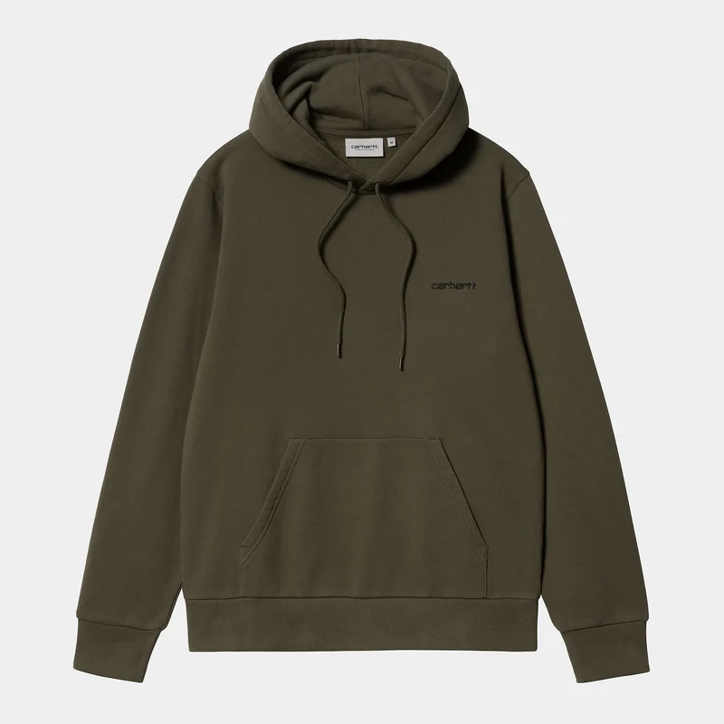 Carhartt WIP Heren hoody met borduurwerk en scriptborduurwerk - Cypress