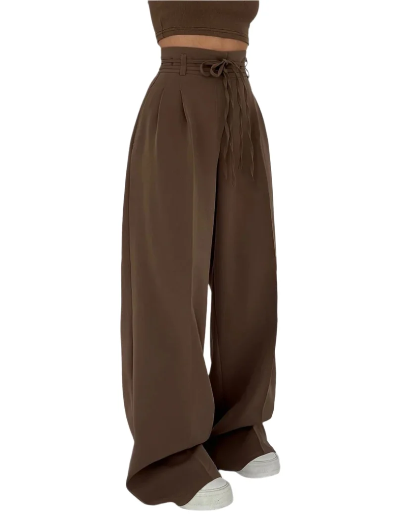 Dames Hoge Taille Wijde Pantalon Elegante Stijl