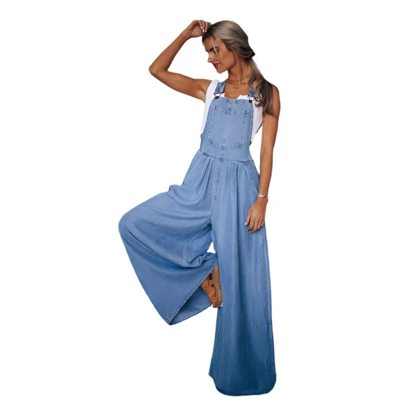 Dames Denim Jumpsuit Stijlvol Comfortabel