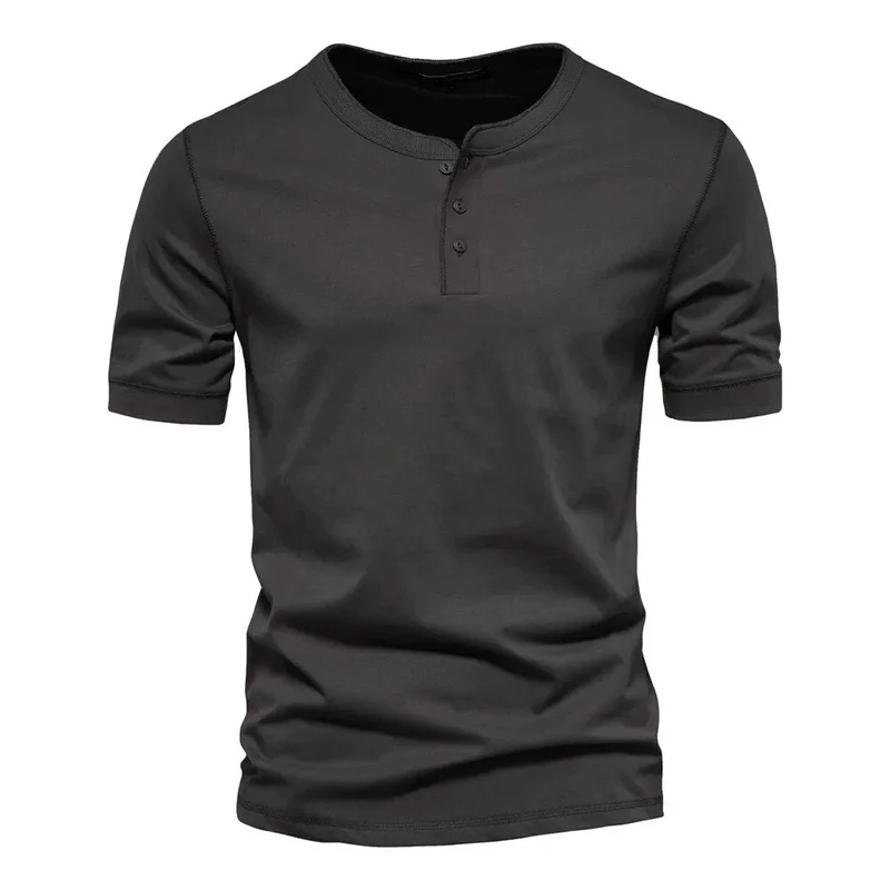 Heren T-Shirt Met Kraag Stijlvol Katoen