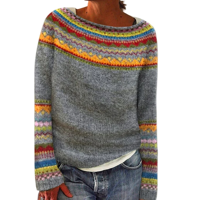 Dames Pullover Met Ronde Halslijn Lange Mouwen