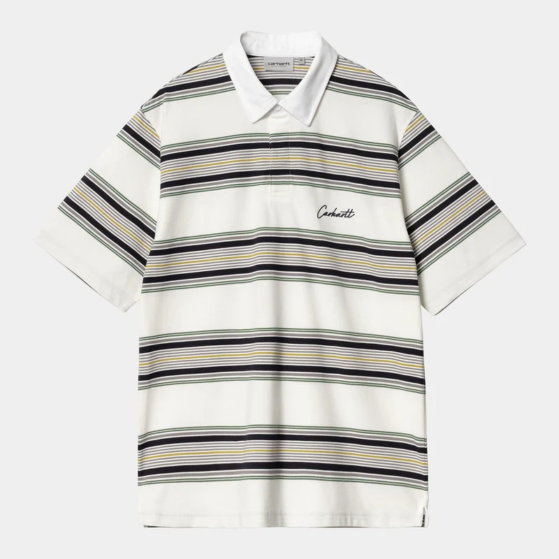 Carhartt WIP Gaines rugbyshirt met korte mouwen voor heren - Wax