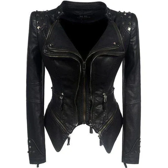 Dames Leder Stijl Jasje Elegante Stijl Premium voor Casual en Formele Outfits