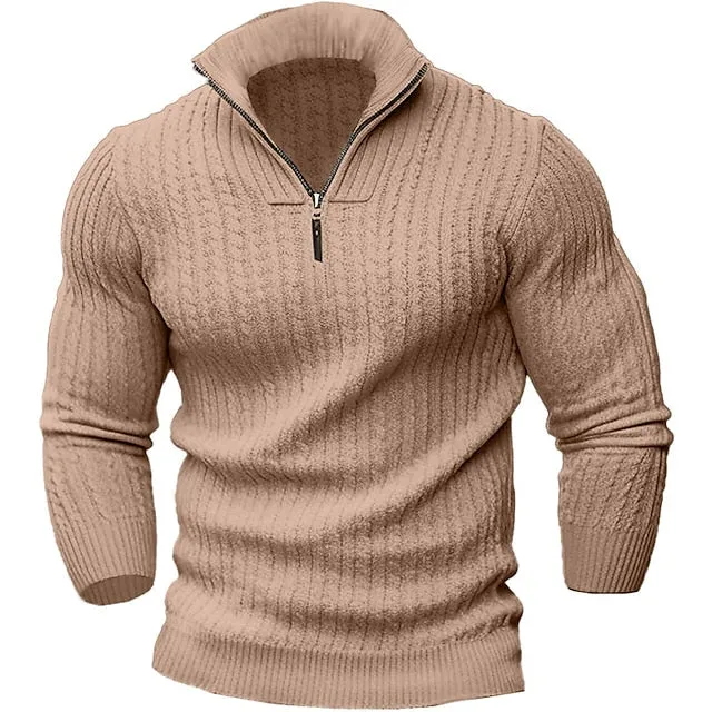 Heren Trui Ritssluiting Casual Comfortabel Zachte Stof