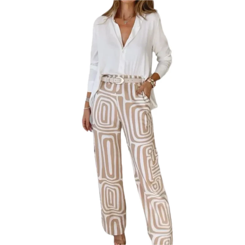 Dames Set Casual Chic Geometrisch Print
