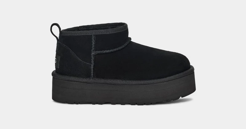UGG Kids Ultra Mini Platform Boots | Zwart