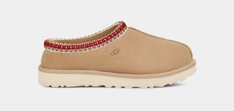 UGG Tasman-slippers voor dames - zand/donkere kers