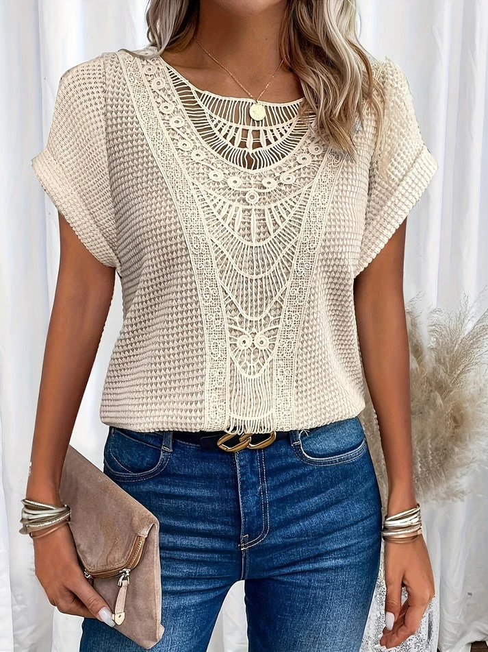 Dames Blouse Elegante Stijl met Kanten Details