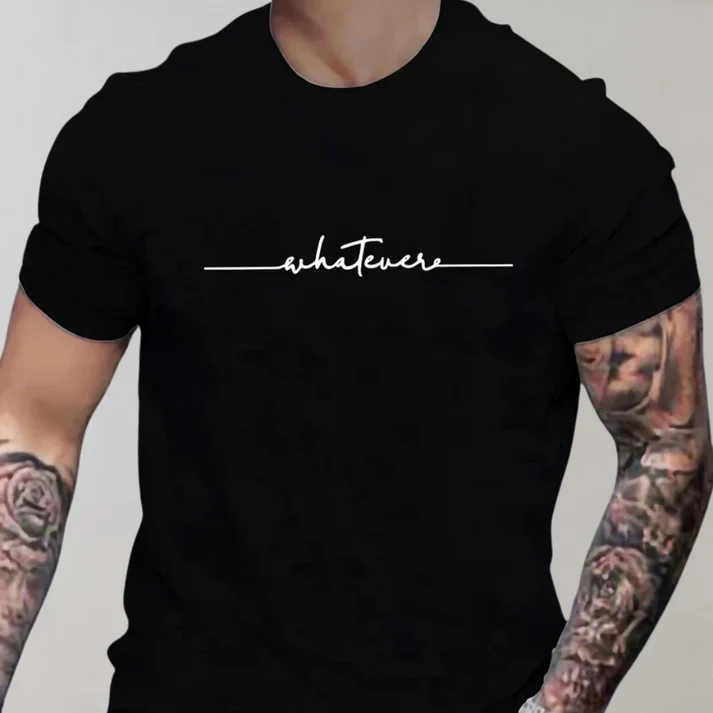 Heren T-shirt Casual Ronde Halslijn Katoen