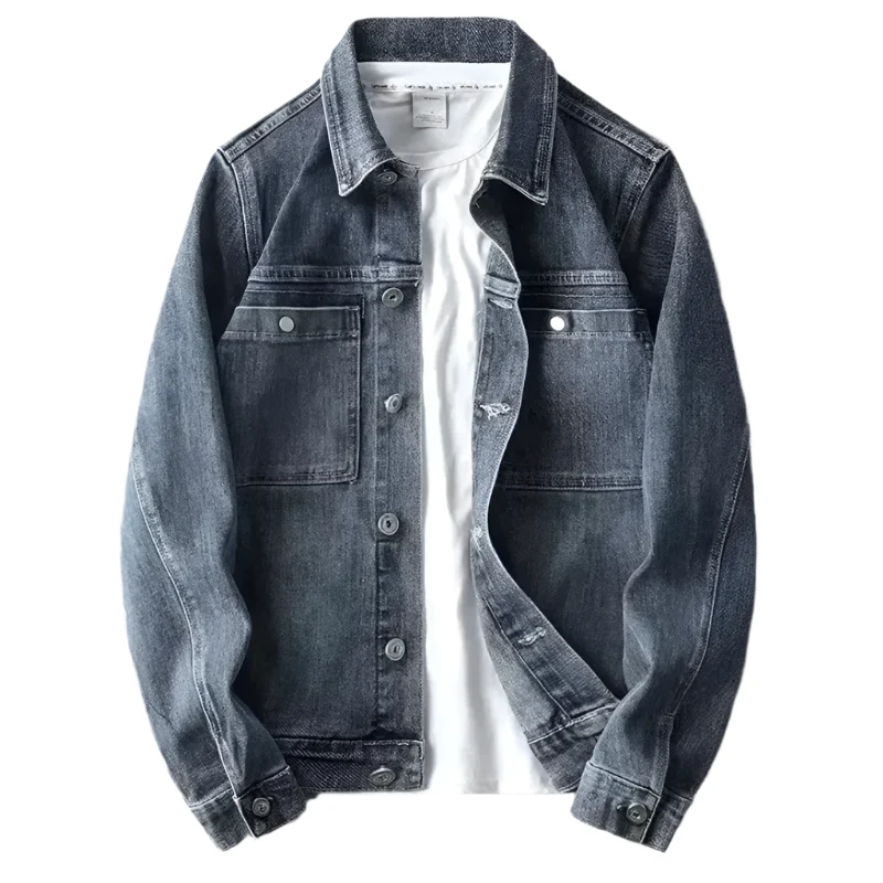Heren Jasje Lichtgewicht Casual Denim