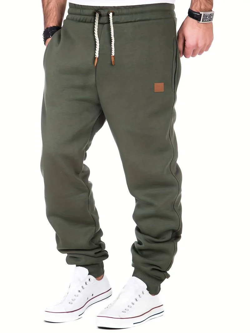Heren Casual Broek Losse Pasvorm Katoen Met Snoertrek