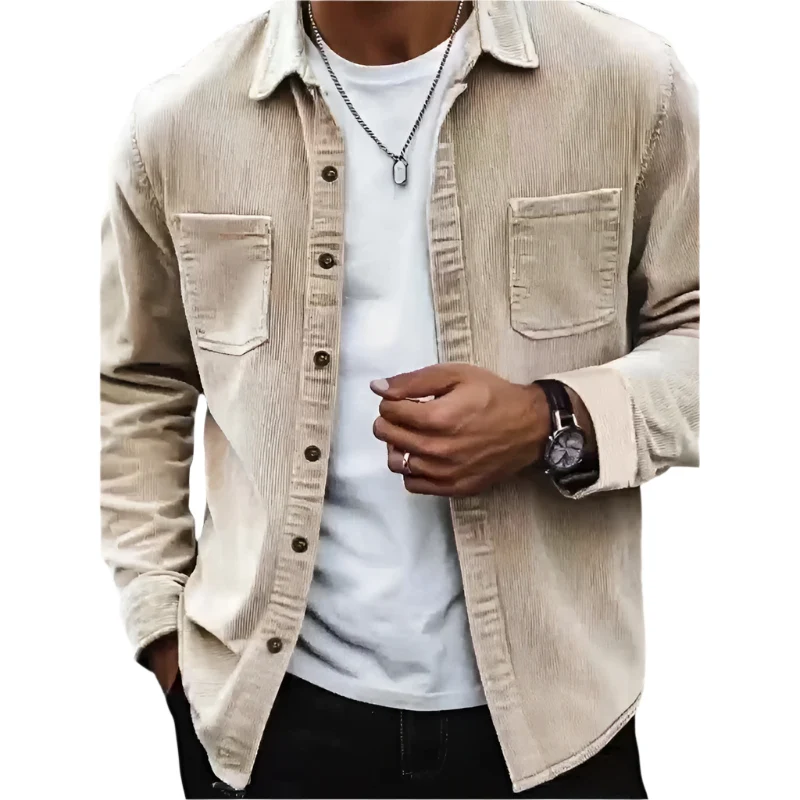 Heren Vest Casual Velours Côtelé Regular Fit