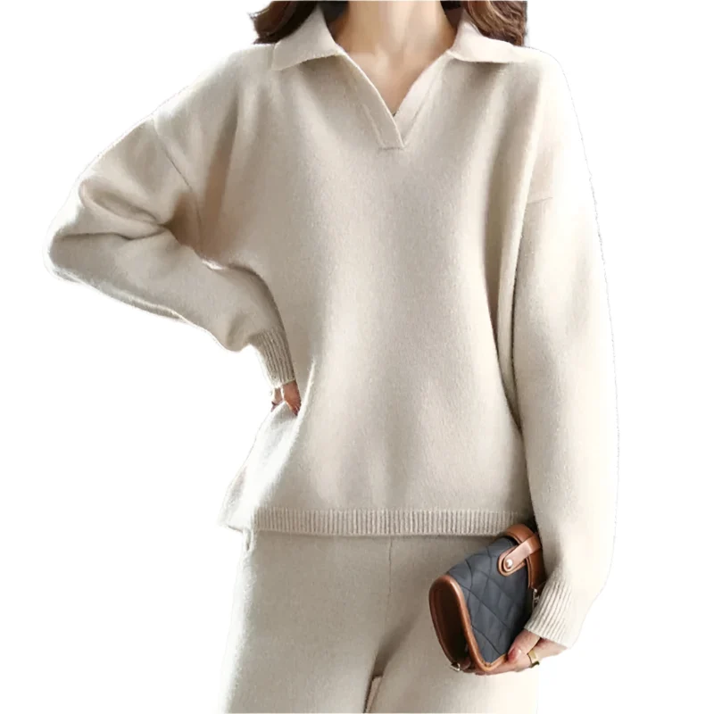 Dames Lounge Set Relaxed Stijl Katoenmix