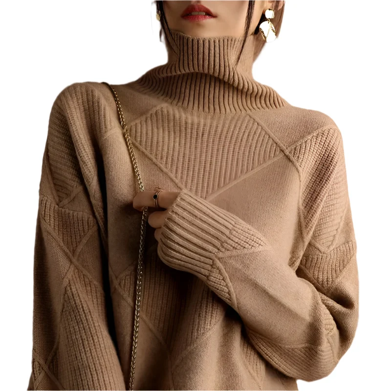 Dames Turtleneck Trui van Zacht Kasjmier
