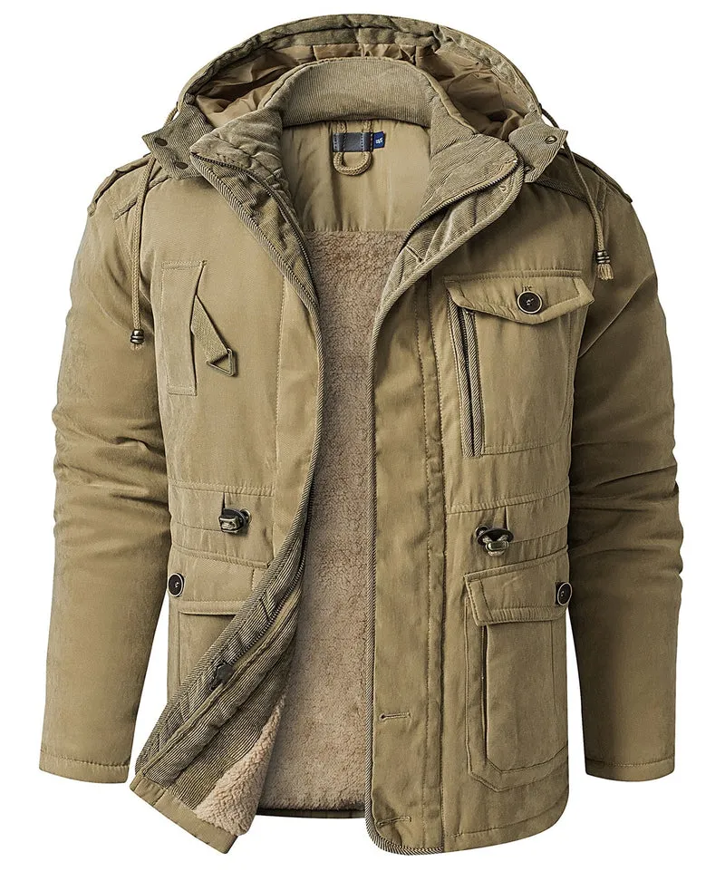 Heren Expedition Jacket Met Verstelbare Taille En Fleece Voering