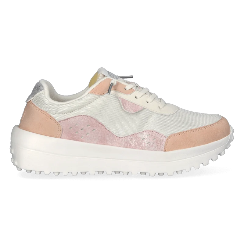 Hayden Shine Dames Sneakers Peach/White