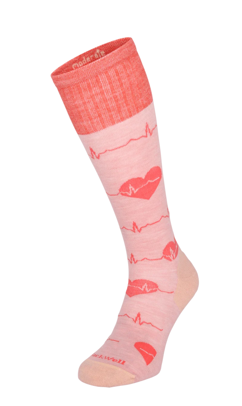 Heartbeat Dames Compressiekousen Klasse 1 Peach