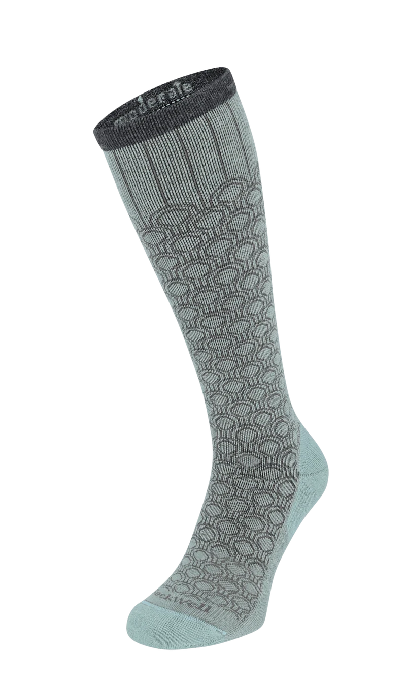 Deco Dot Dames Compressiekousen Klasse 1 Celadon