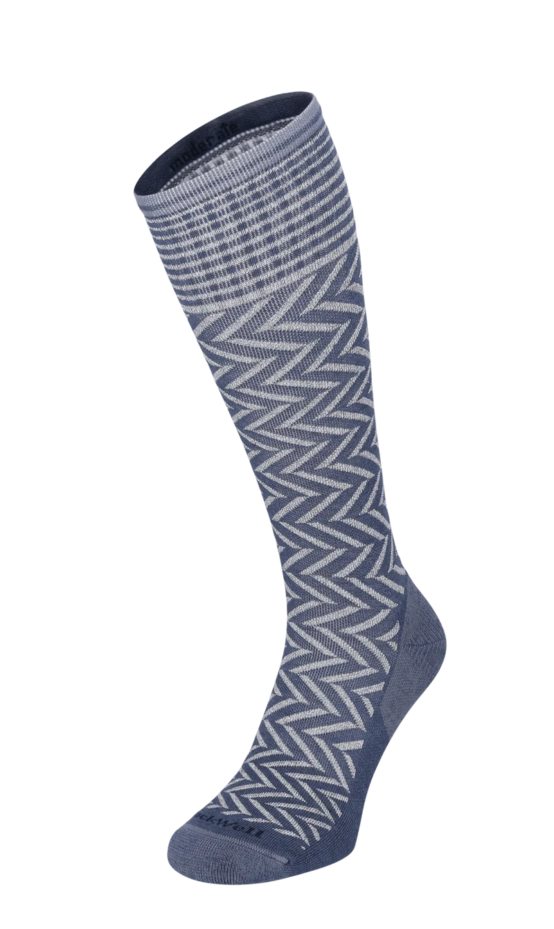 Chevron Dames Compressiekousen Klasse 1 Denim Sparkle