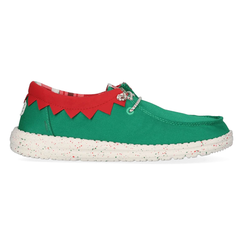 Wendy Holiday Elf Dames Kerst Schoenen Green/Red