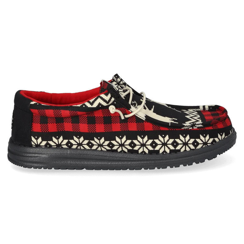 Wally Holiday Cheers Heren Kerst Schoenen Black/Multi