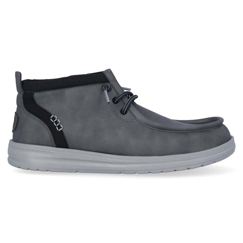 Wally Mid GripR Classic Heren Instappers Grey/Black