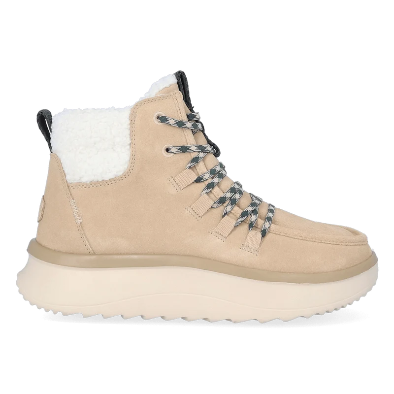 Wendy Apres Suede Cozy Dames Boots Beige