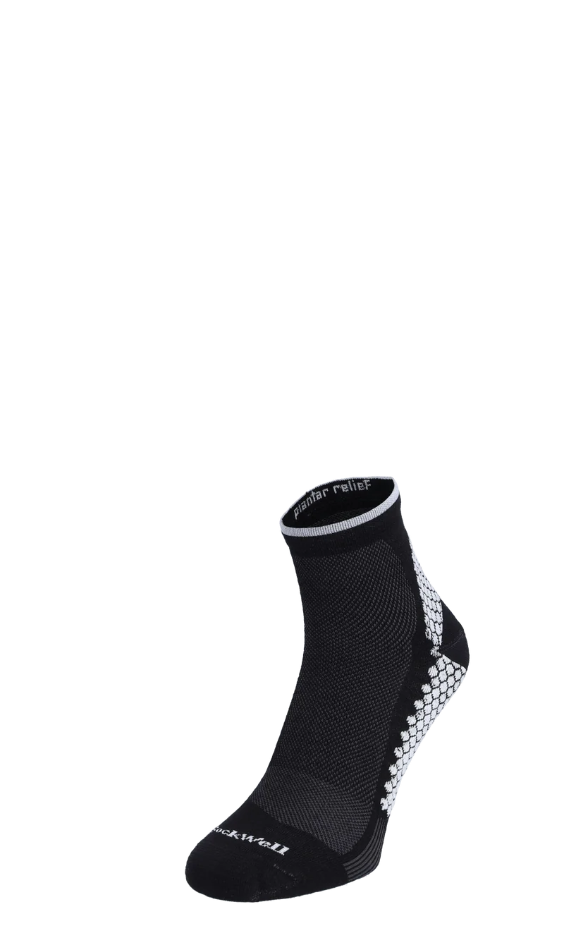 Plantar Sport Quarter Heren Hielspoor Sokken Black