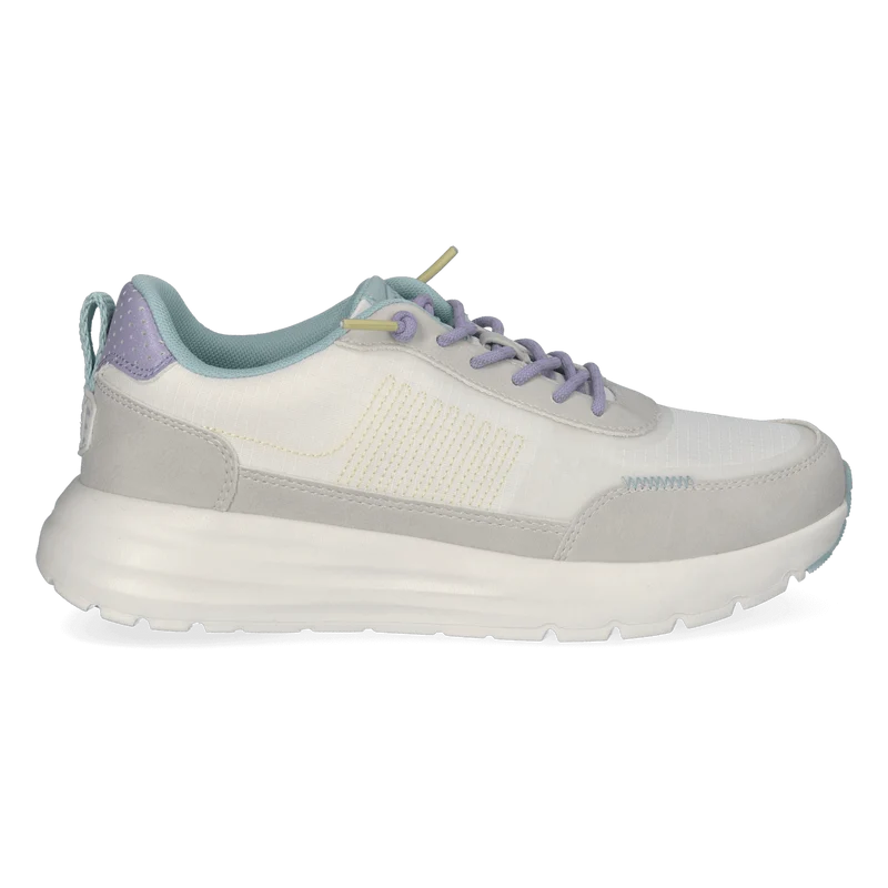 Sirocco Alta Colorblock Dames Sneakers White/Grey