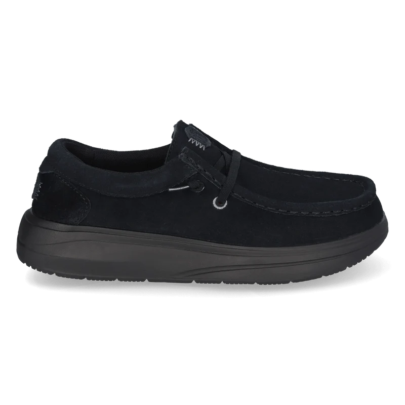 Wendy Comf Suede Dames Instappers Black