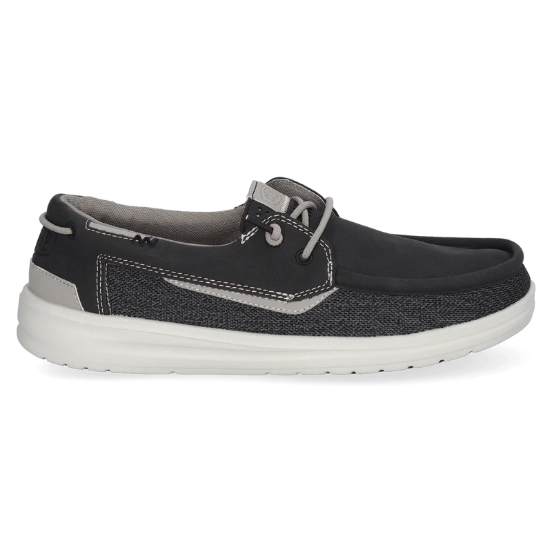 Welsh Grip Classic Mesh Heren Loafers Black/Storm Grey