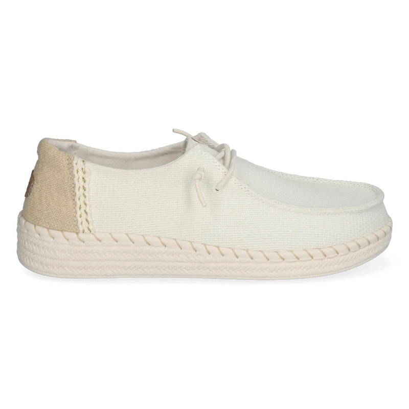 Wendy Espadrille Woven Dames Instappers White