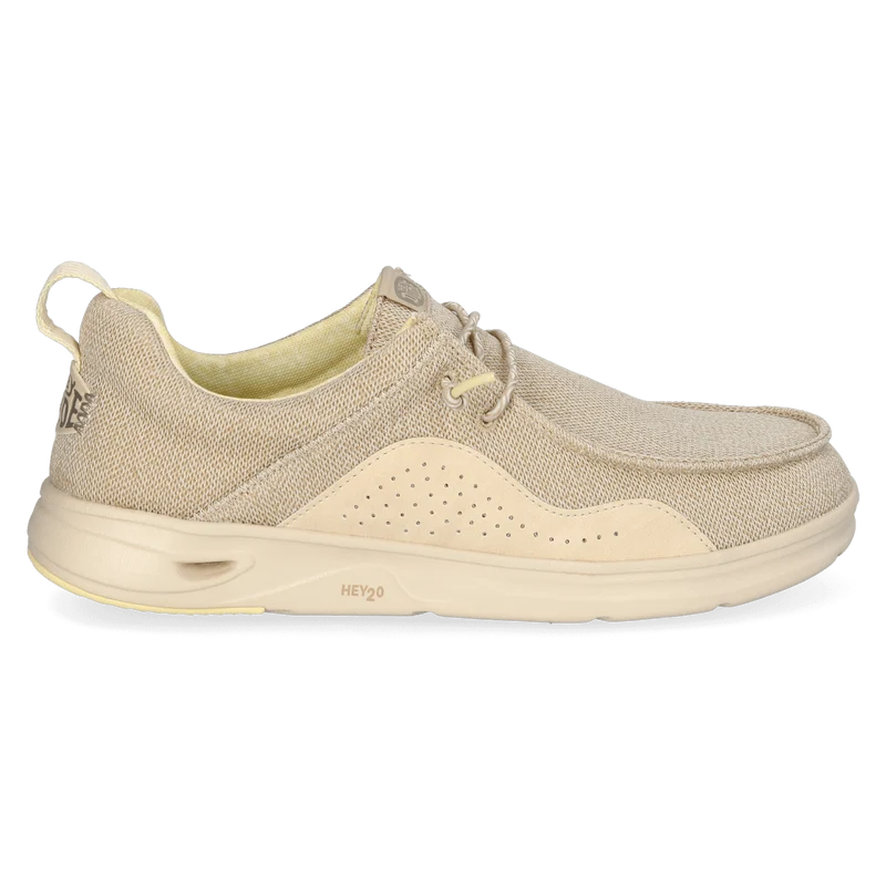 Wally Hey2O Mesh Heren Instappers Irish Cream/Wood Ash