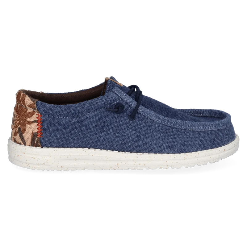 Wally Palm Jute Heren Instappers Navy Blazer/Chili Red