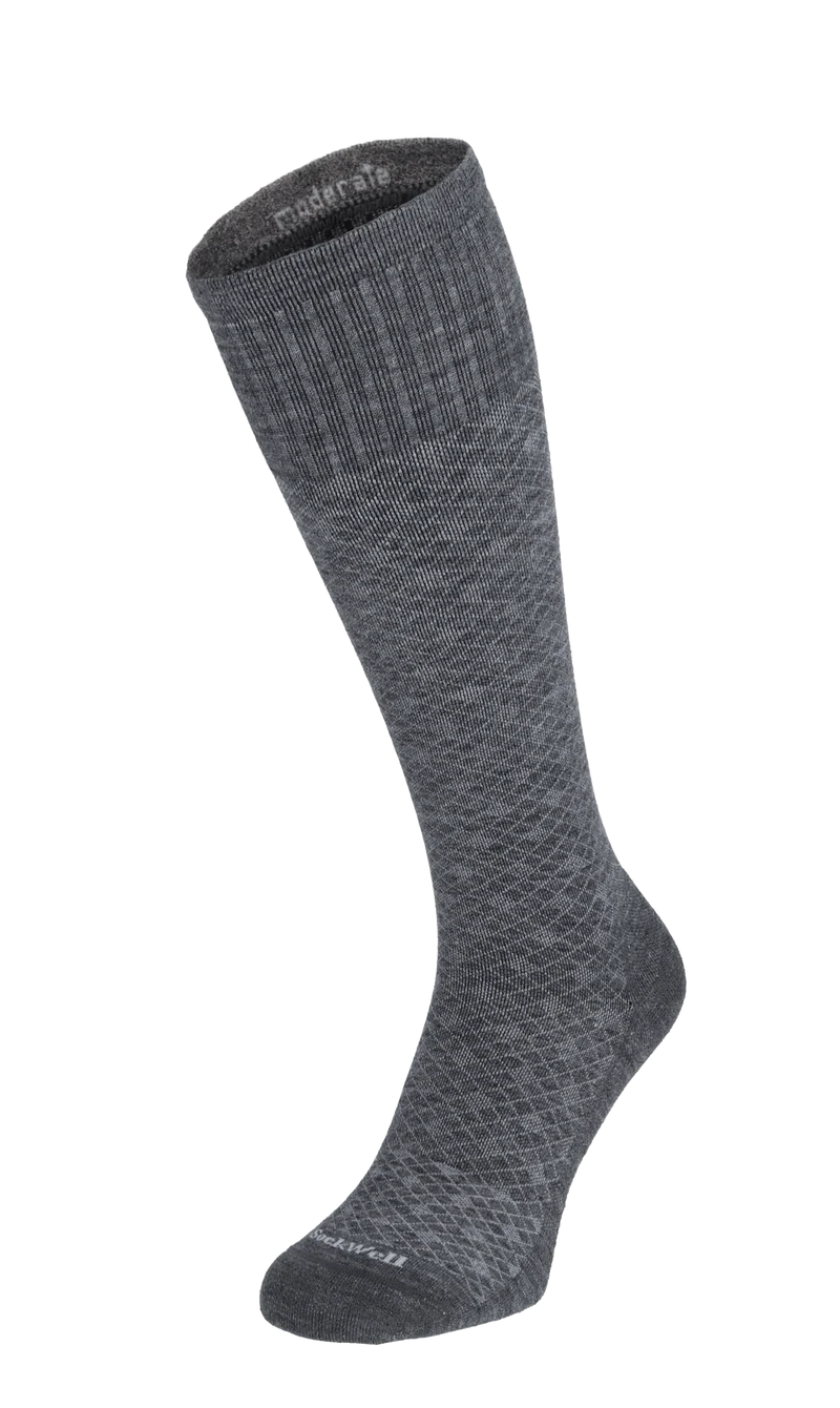 Featherweight Heren Compressiekousen Klasse 1 Charcoal