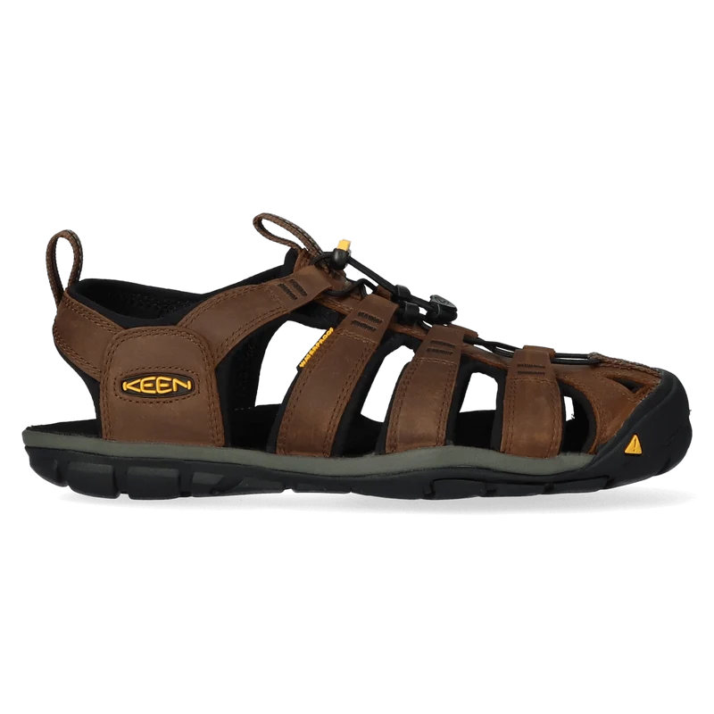Clearwater CNX Heren Wandelsandalen Leer Dark Earth/Black