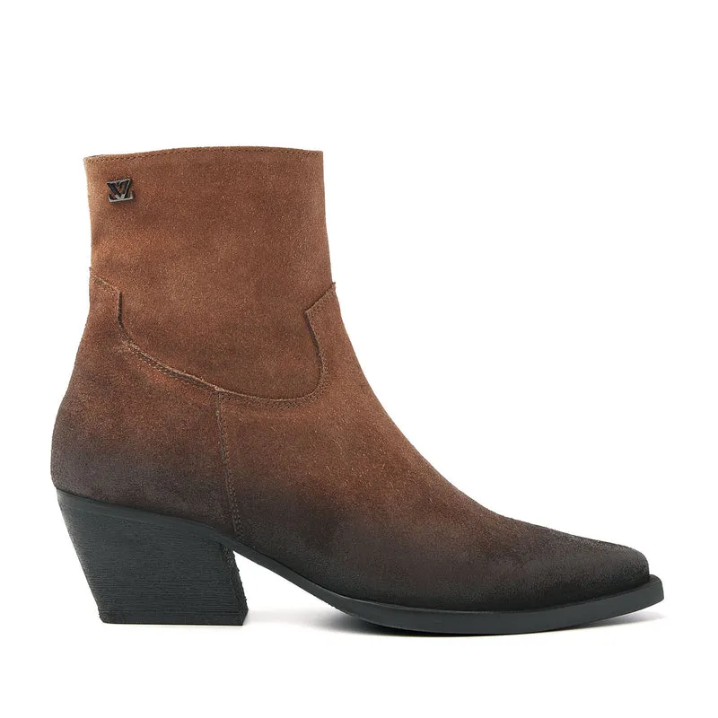 Dames Enkellaarsjes 85.632 Cognac