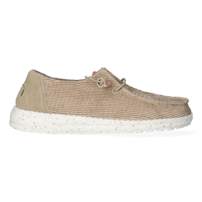 Wendy Wave Corduroy Dames Instappers Olive Grey